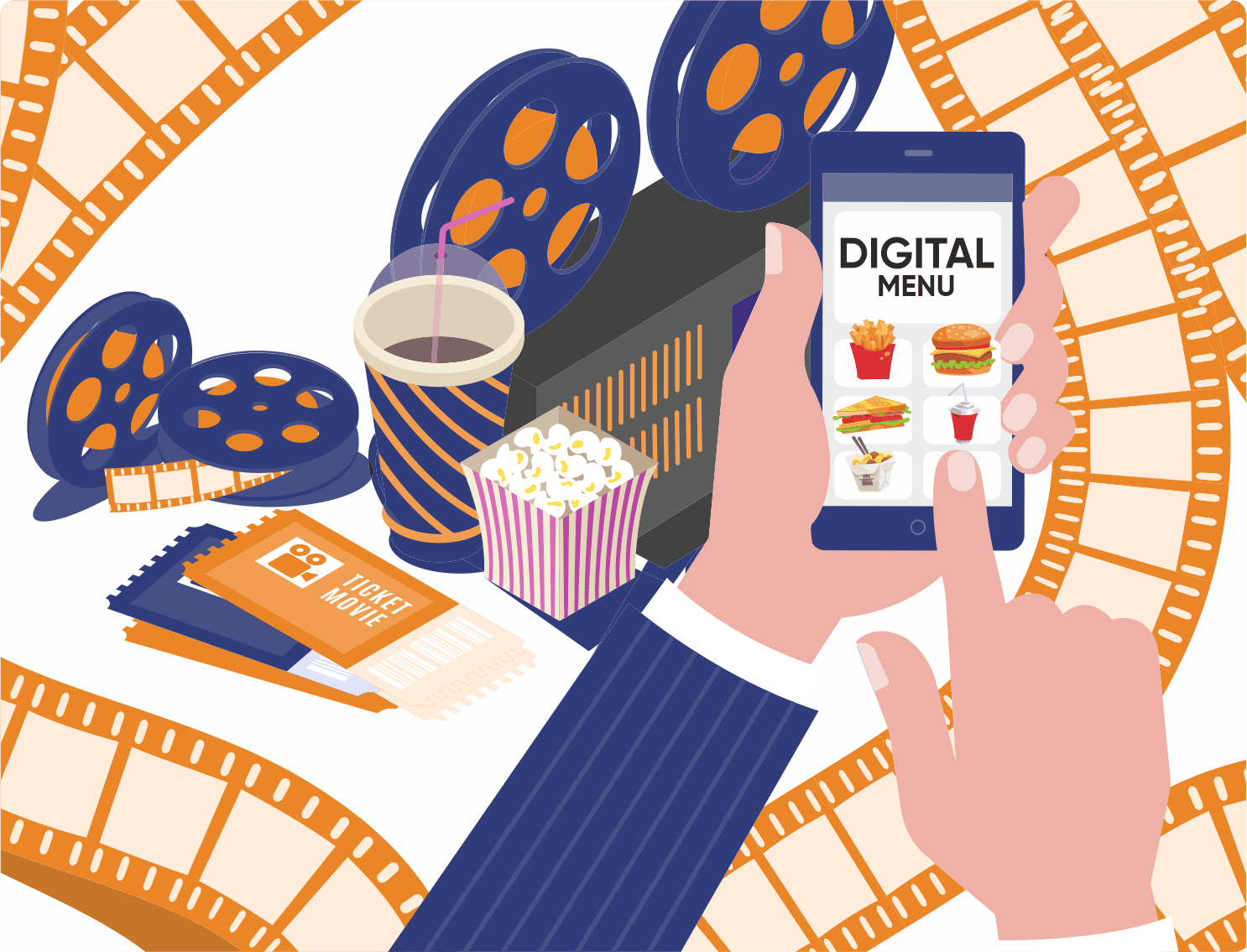 Digital Menu For Cinemas